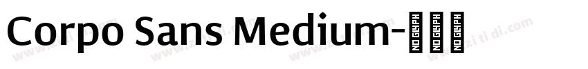 Corpo Sans Medium字体转换
